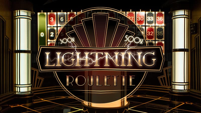 Lightning Roulette online game logo by Evolution on casinomalinapt.com
